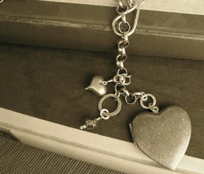 heart locket with vintage charm