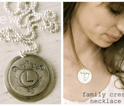 a sturdy piece with a touch of whimsy {new*family crest necklace}