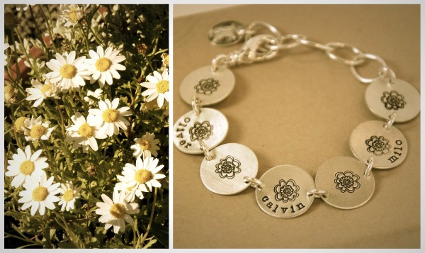 {new} daisy chain bracelet