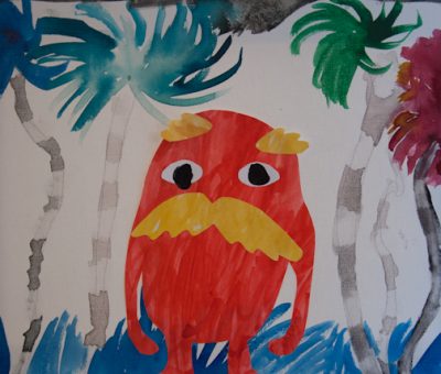 Eric Carle inspired Lorax project