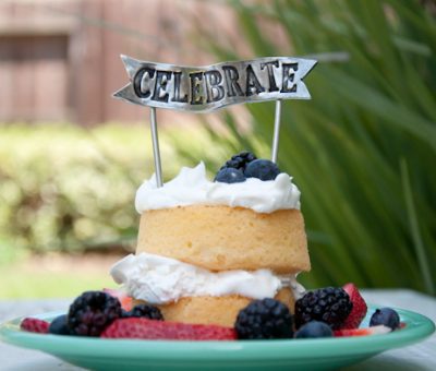 Our brand new 'celebrate' cake topper!