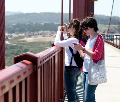 walking the golden gate bridge