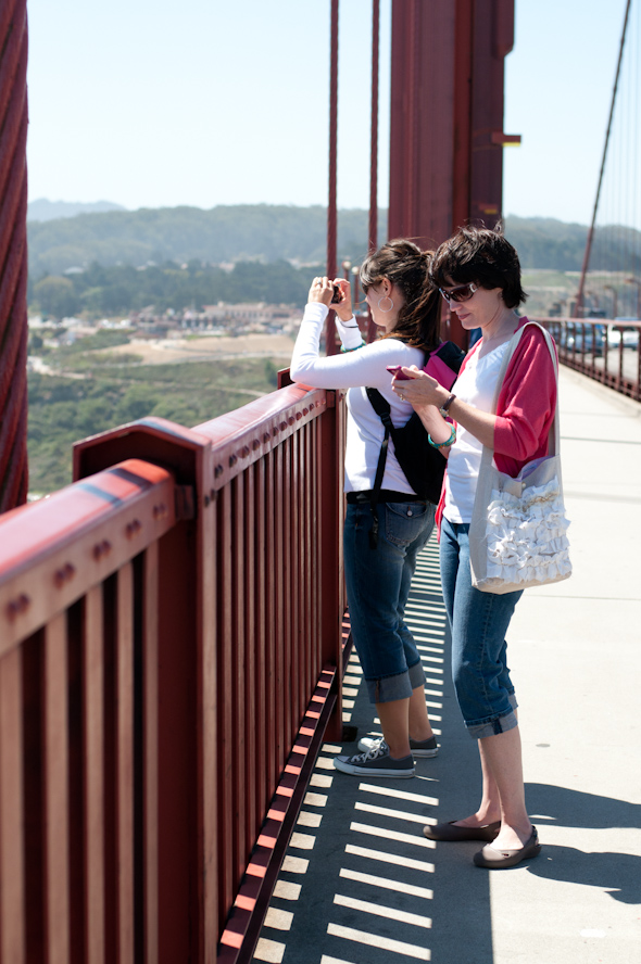 walking the golden gate bridge