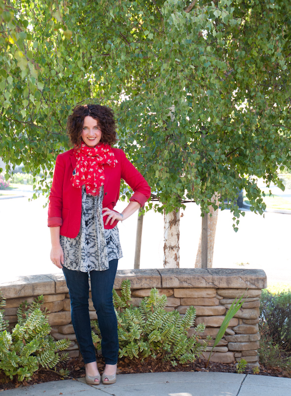 what i'm wearing {red blazer}