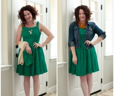 pretty green dress {two ways}