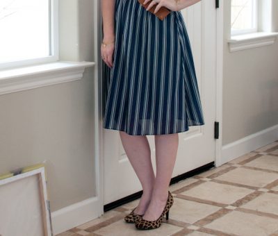 mixing patterns with a vintage dress