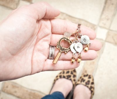 wearing sequins during the day and strong love bracelet