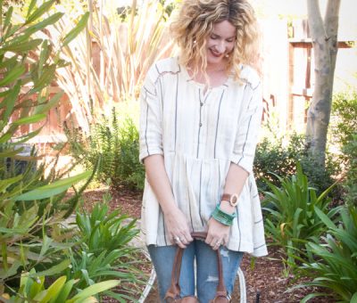 flowy top, favorite jeans