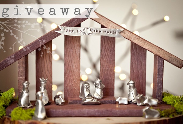 Someone is going to win a nativity set! {**giveaway***}