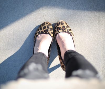 nerdiness and leopard print heels