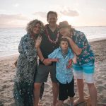 Family at the beach