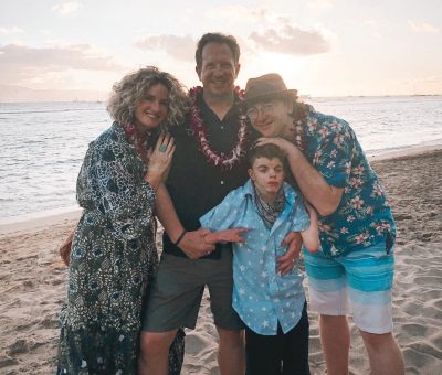 Family at the beach