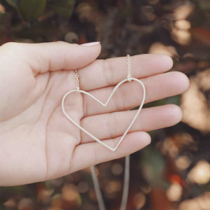 peaceful heart necklace