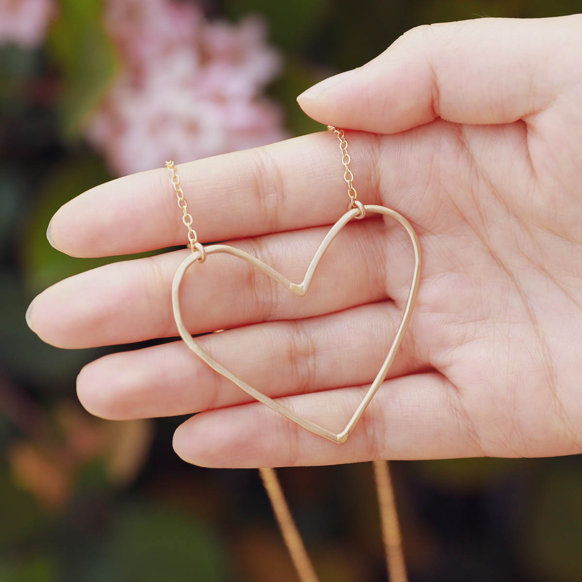 Peaceful Heart Necklace {gold filled}